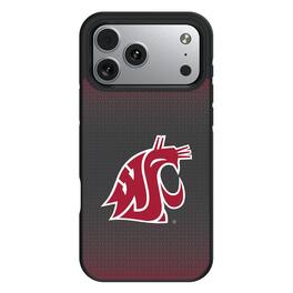 Keyscaper - NCAA - Washington State Cougars Bump Case with 8.2ft Drop Protection - 15 Pro - Black