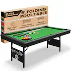 6' FOLDING POOL TABLE
STABLE GAMEPLAY
STEEL FRAME SUPPORTED SLATE
HEAVY DUTY 128LBS
WELDED LEG BRACES
serenelife