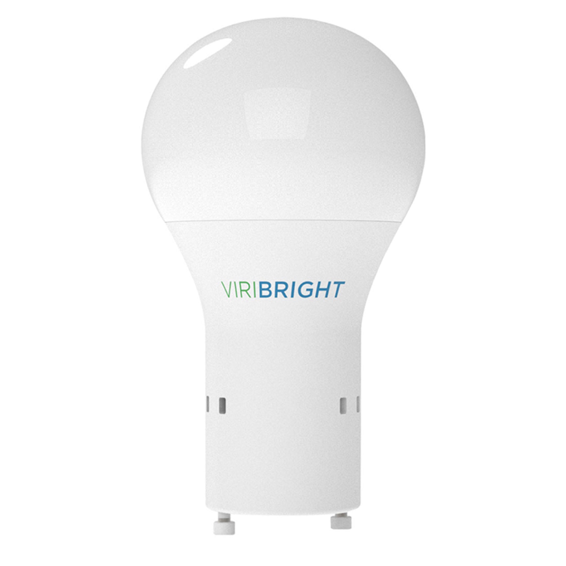 Front. VIRIBRIGHT - 60-Watt EQ A19 GU24 9W Non-Dimmable 800lm LED Light Bulb 2700K, 1-Pack - White.