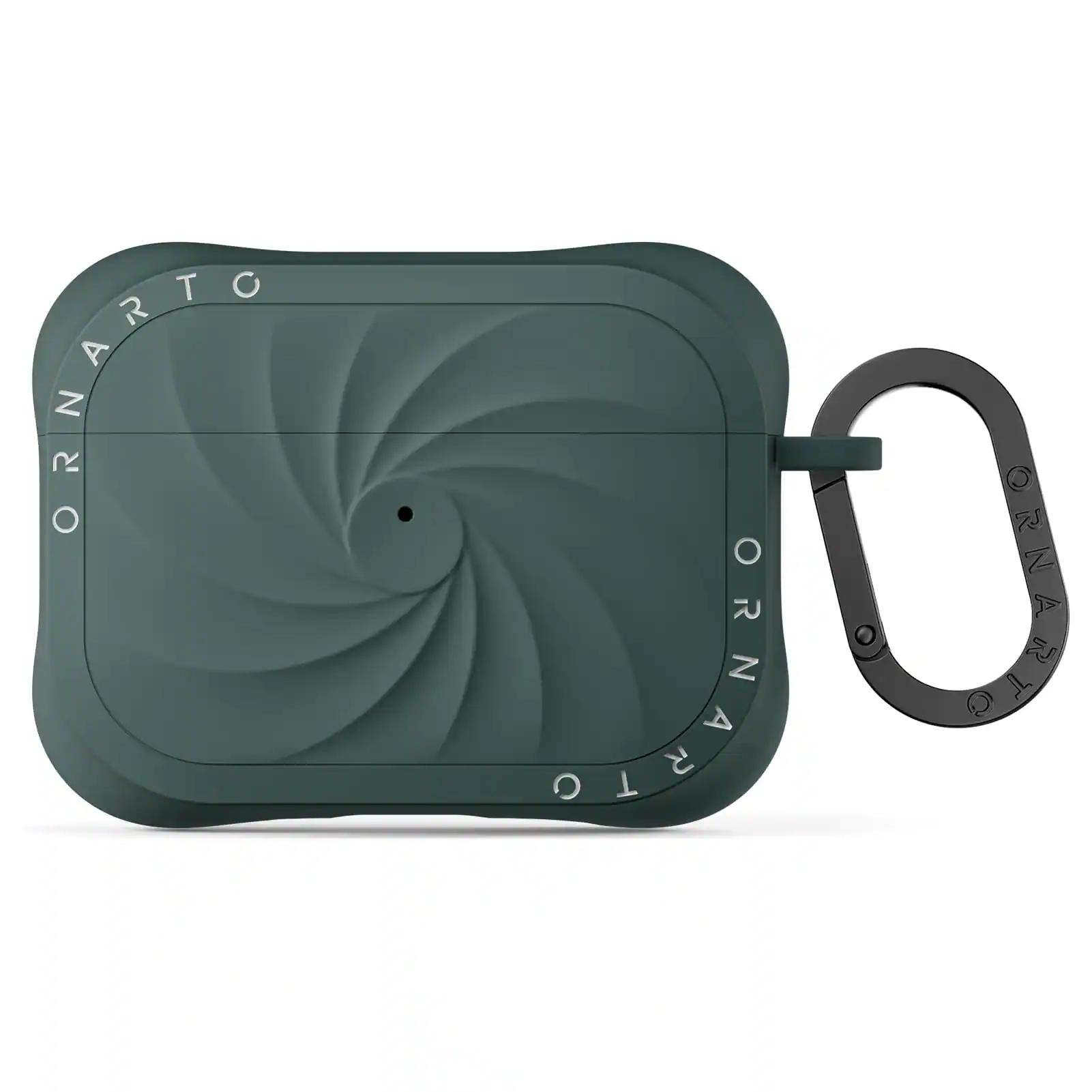 Ornarto - Vortuxe for AirPods Pro 3 Case 2025, Liquid Silicone Shockproof Cover with Carabiner - Pine Green