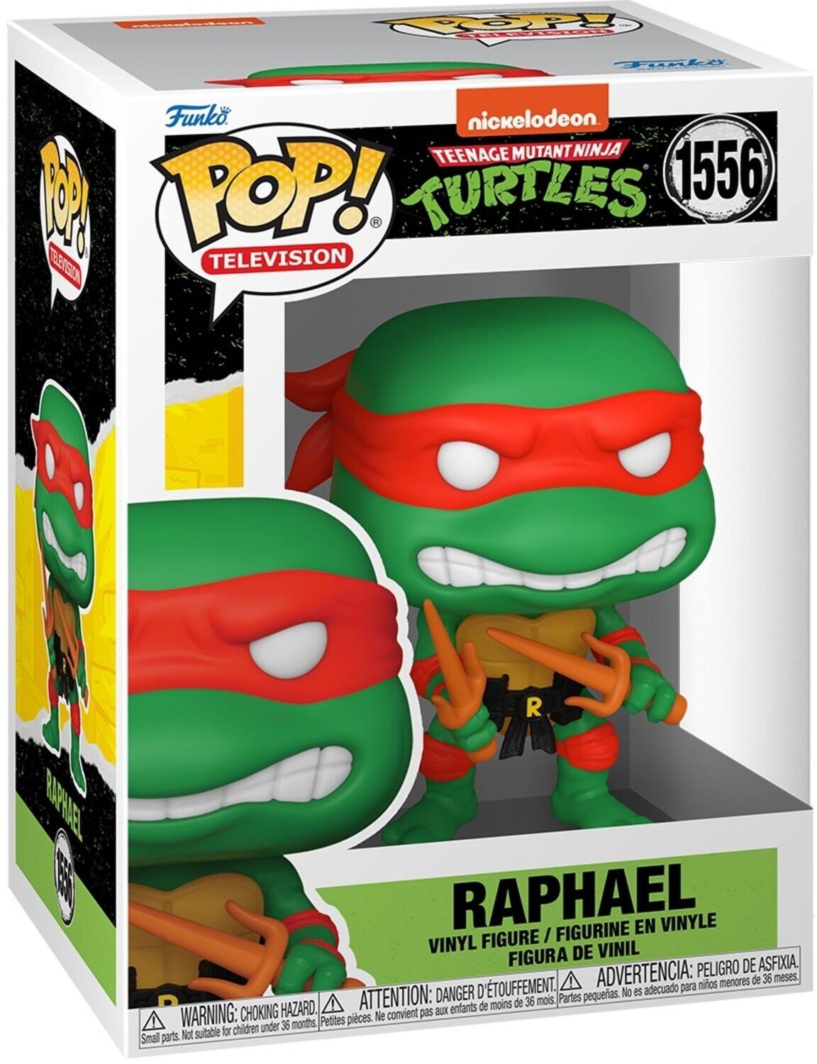 COPy FORL Tple O Funko nickelodeon TEENAGE MUTANT NINJA A POP! TURTLES 1556 - TEERSSION TELEVISION  R RAPRAEL  RAPHAEL FIGURINE EN VINYLE FIGURE / VINYL DE VINIL FIGURA DE ASFIXIA ADVERTENCIA: PELIGRO DE AFIXA. ATTENTION: DANGER D'ETOUFFEMENT. Partes pequerias. No es adecuado para menores de 36 mois. CHOKING HAZARD. WARNING: Small parts. Not suitable for children under 36 months. Petites pieces. Ne convient pas aux enfants.