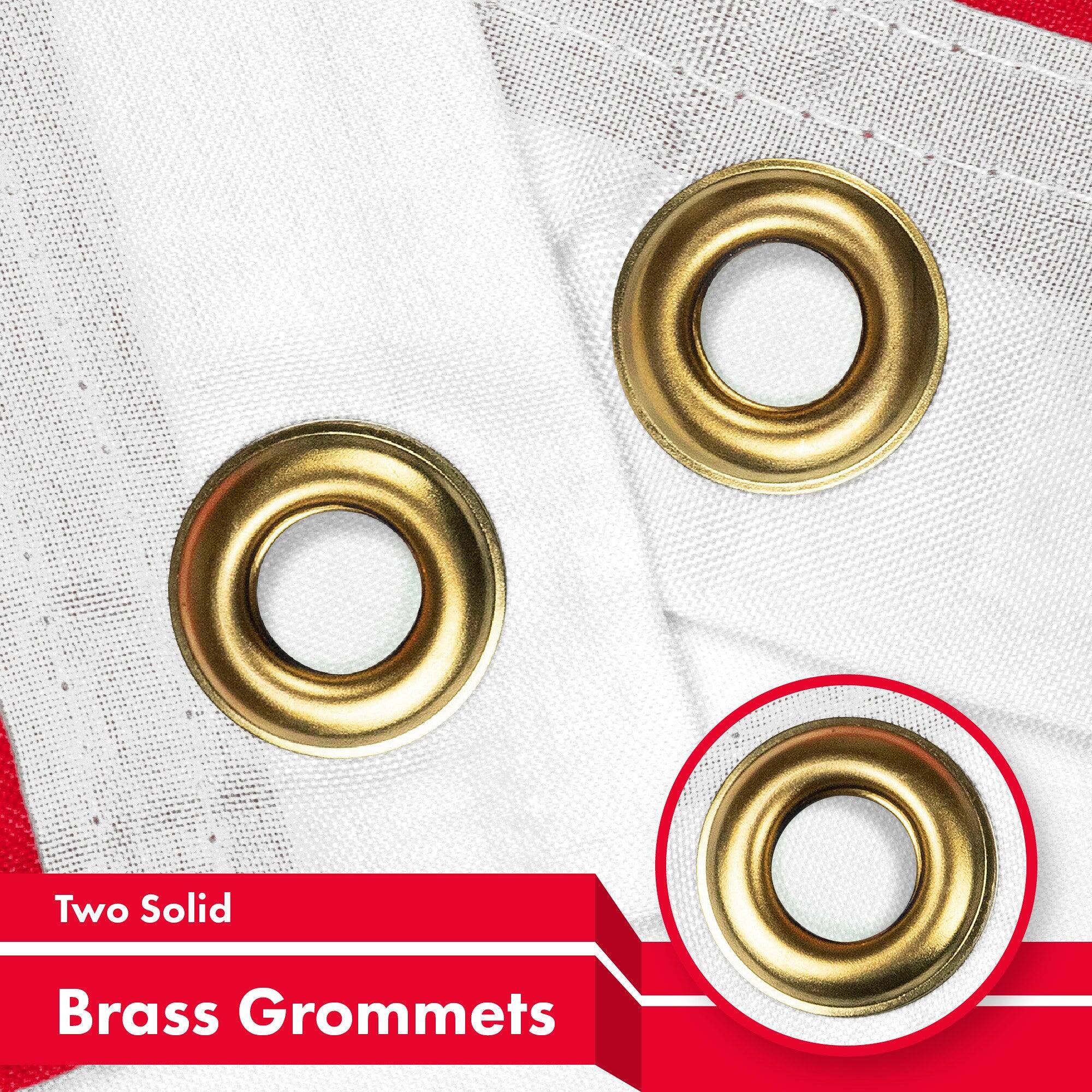 Two Solid Brass Grommets