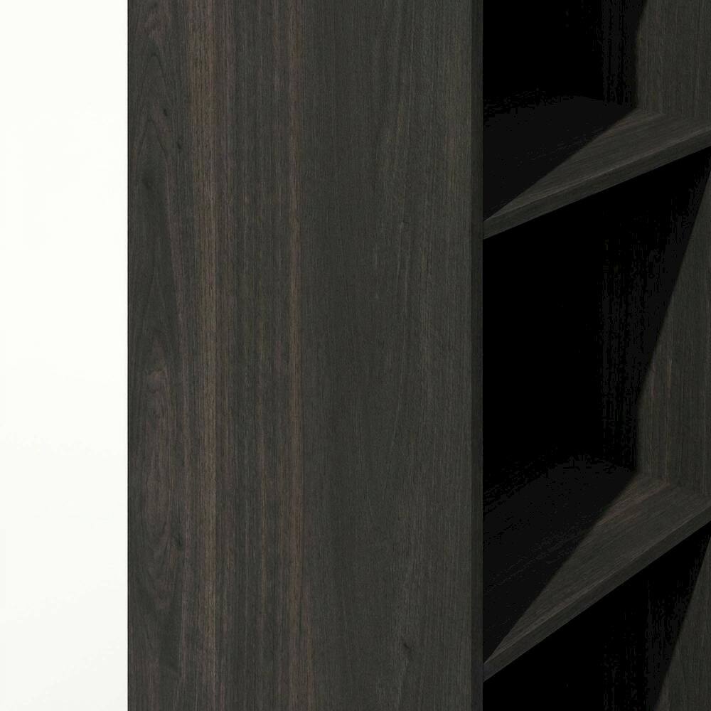 Alt View 1. FurniFact - Engineered Wood bookcase with open shelves for home or office storage - Espresso.