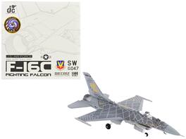 JC Wings - Lockheed Martin F-16C Fighting Falcon Fighter Aircraft Viper Demo Team (2021) United States Air Force 1/144 - Gray
