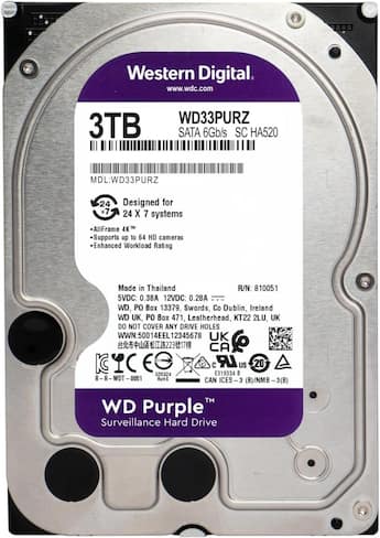 Western Digital WD Purple WD33PURZ 3 TB Hard Drive 3.5 Western Digital WD Purple WD33PURZ 3 TB Hard Drive 3.5