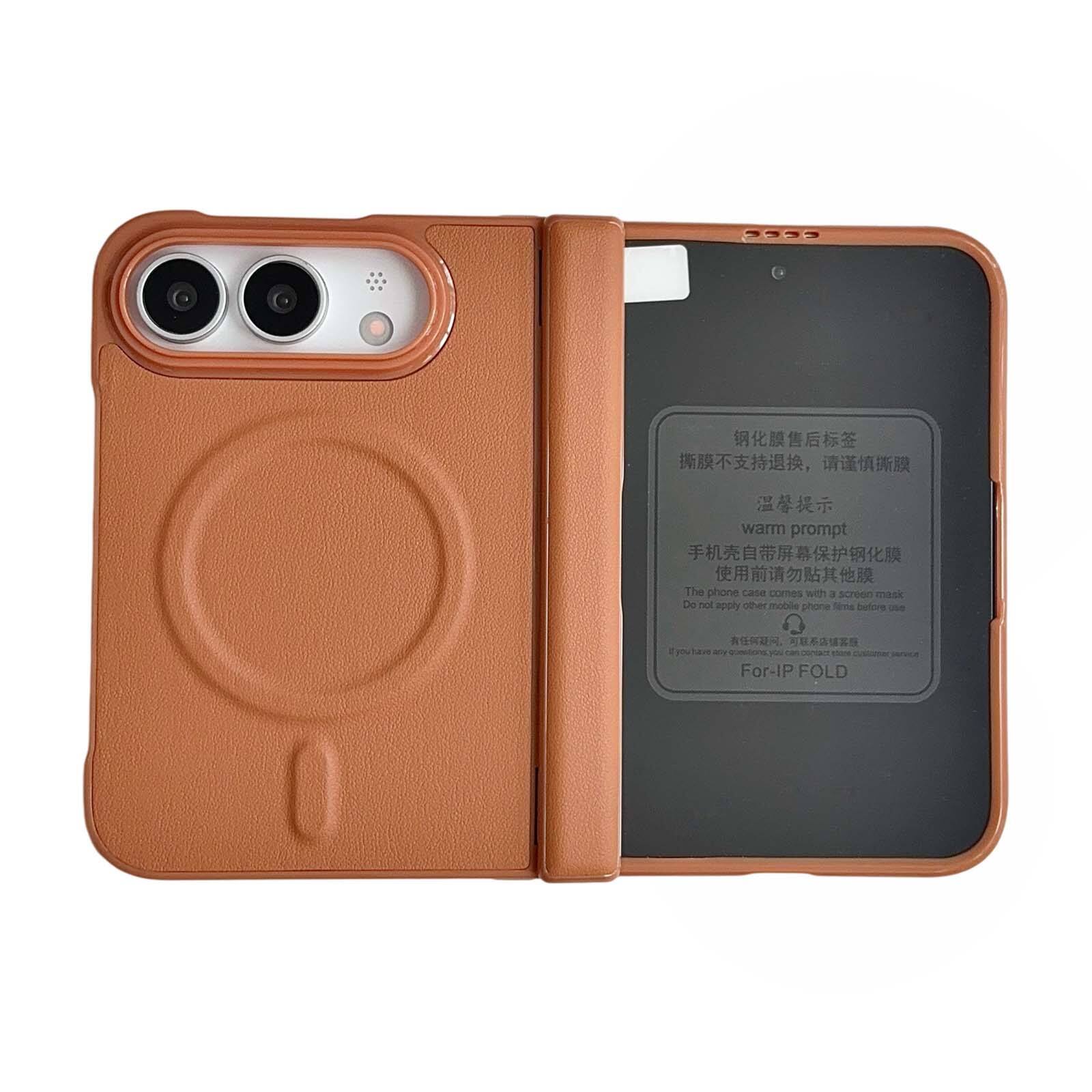The phone case comes with 1 screen mask. Do not apply other mobile phone films before use. If you have any questions, you can contact customer service. For IP FOLD