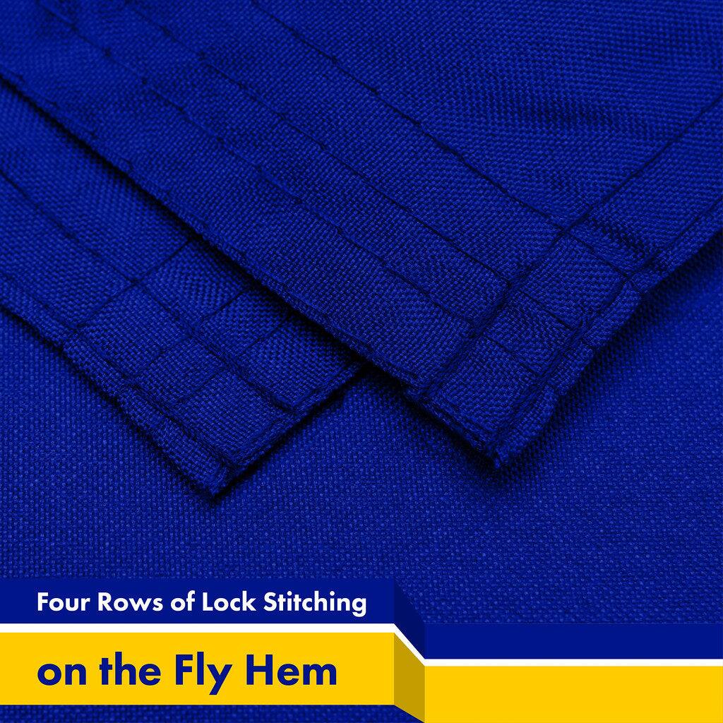Four Rows of Lock Stitching on the Fly Hem