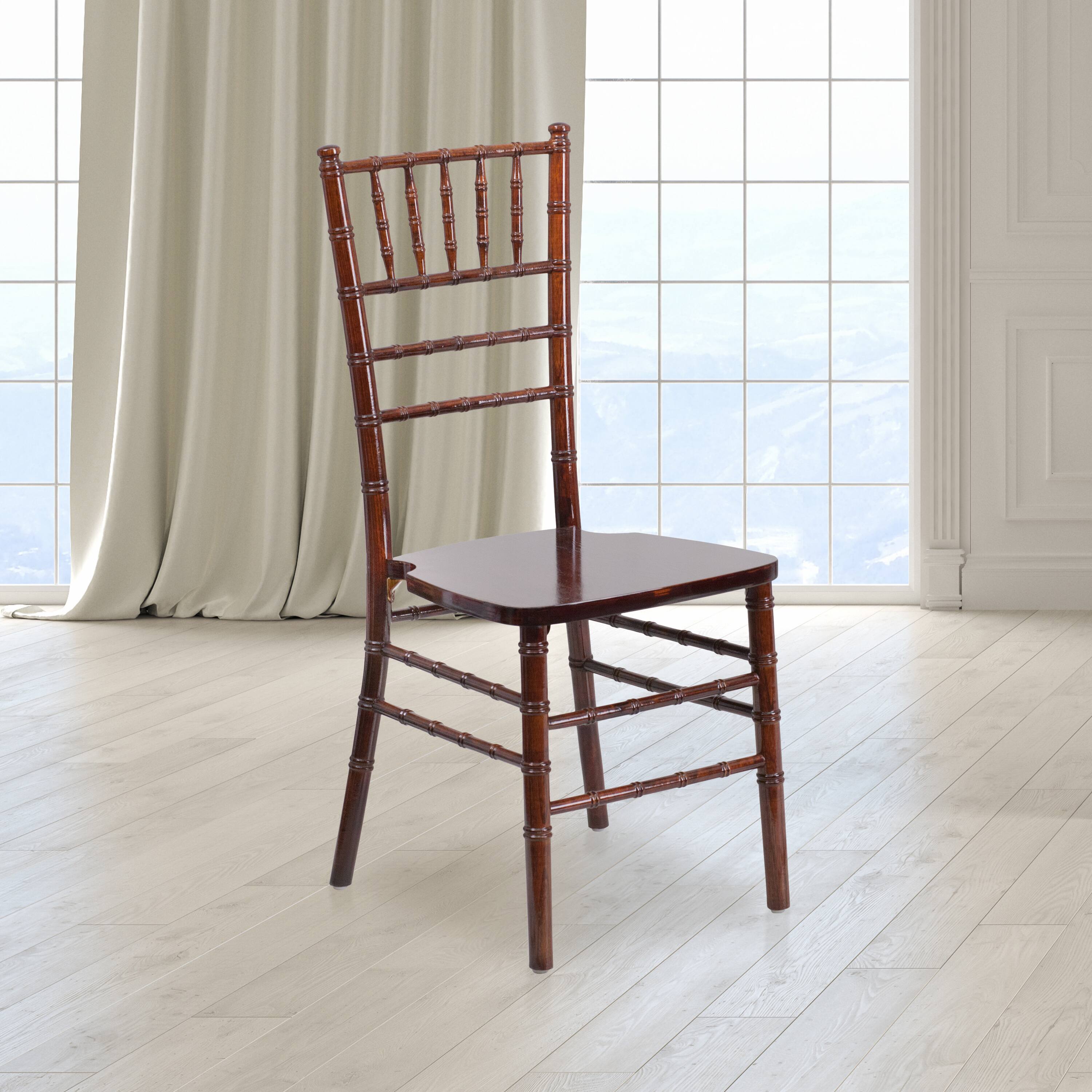 Alt View 1. Emma + Oliver - Wedding & Event Wood Chiavari Dining Chair - Fruitwood.