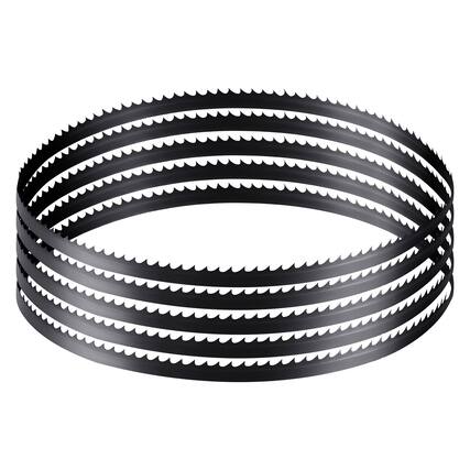 Front. VEVOR - Bandsaw Blade, 60 Inch Length, 6 TPI Band Saw Blade with 15 HRC Hardened Sharp Teeth, SK5 High-Strength Carbon Steel - Black.