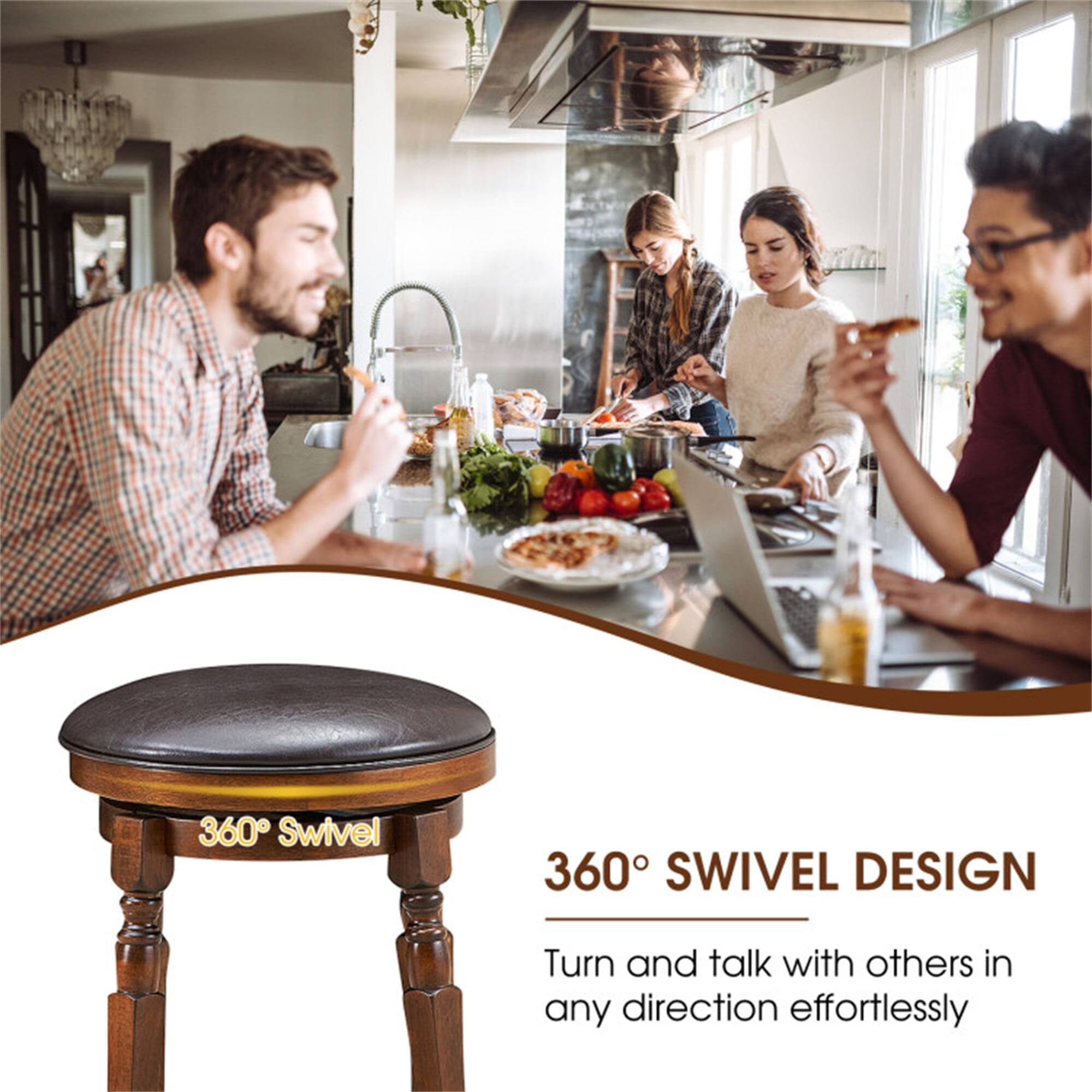 360° Swivel Design  
Turn and talk with others in any direction effortlessly