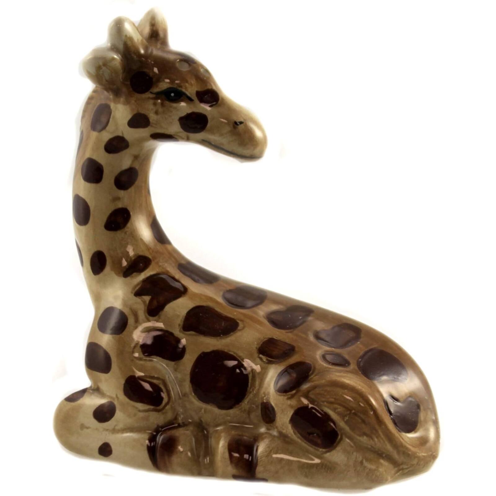 Angle. Pacific Trading - Pair of Giraffes Ceramic Magnetic Salt and Pepper Shaker Set - Multicolor.