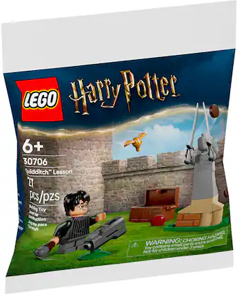 LEGO Harry Potter 6+ 30706 TH Quidditch Lesson 27 PINE Pcs/pzs Building Toy Jouet de construction Juguete para ANDER Constuir CHOKING HAZARD, small ball. WARNING: contains small parts. Not for children under 3 years.