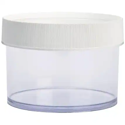 Front. Nalgene - Nalgene Polypropylene Wide Mouth Storage Jar - 16 oz. - Clear - Clear.