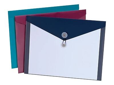 Alt View 1. Pendaflex - Pendaflex Standard Plastic Filing Envelope, Letter, Assorted Colors, 4/Pack (90016) - Assorted Colors.