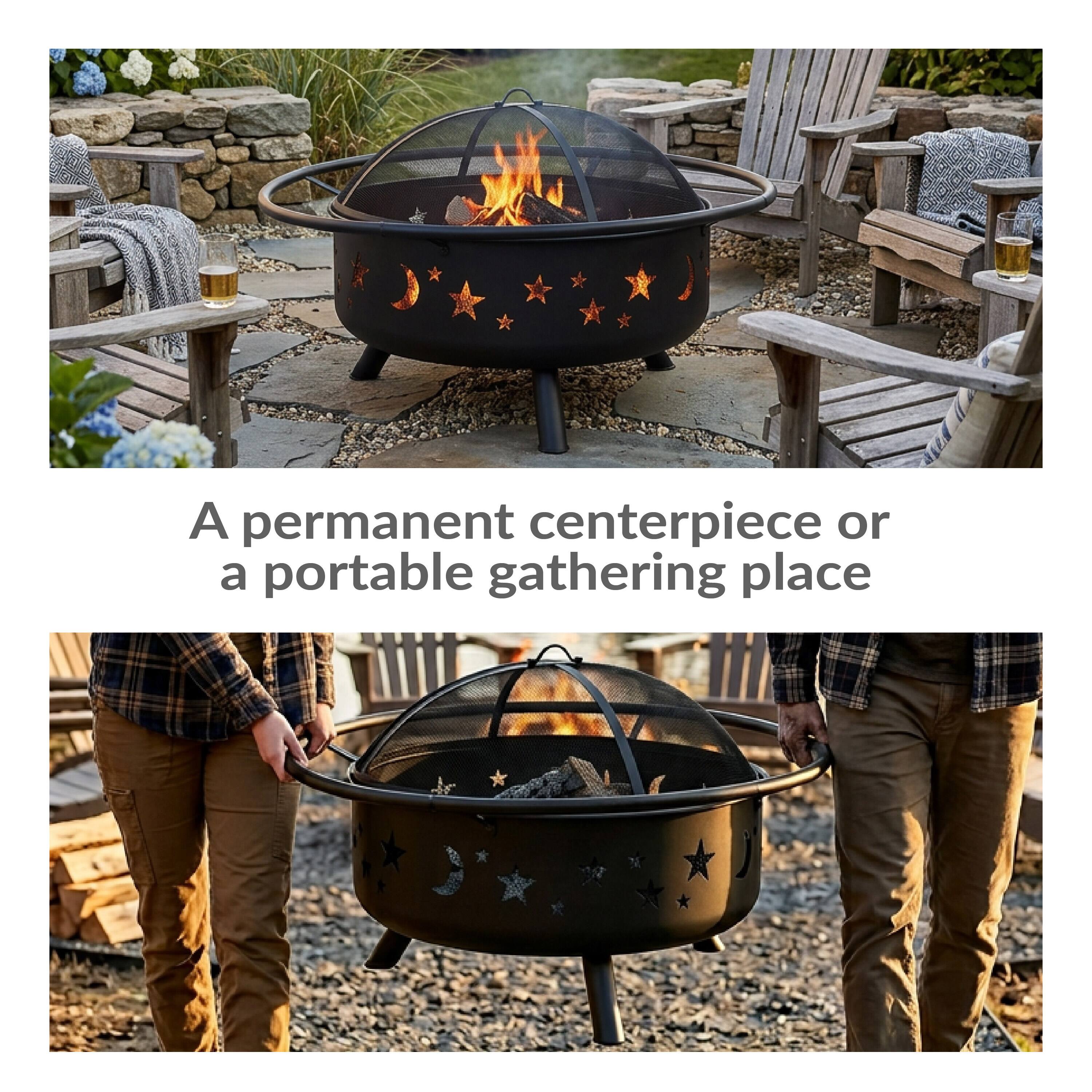 A permanent centerpiece or a portable gathering place