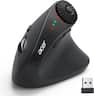 Acer - Wireless Ergonomic Mouse with Side Scroll Wheel, 4000DPI Bluetooth (BT5.2+2.4GHz) Vertical Mouse for Laptop - Wireless - Black
