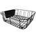 Front. Better Houseware - 2-Piece Dish Drainer Set - Black.