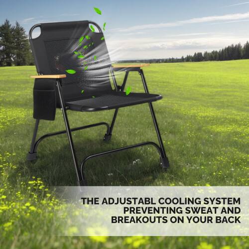 THE ADJUSTABLE COOLING SYSTEM PREVENTING SWEAT AND BREAKOUTS ON YOUR BACK