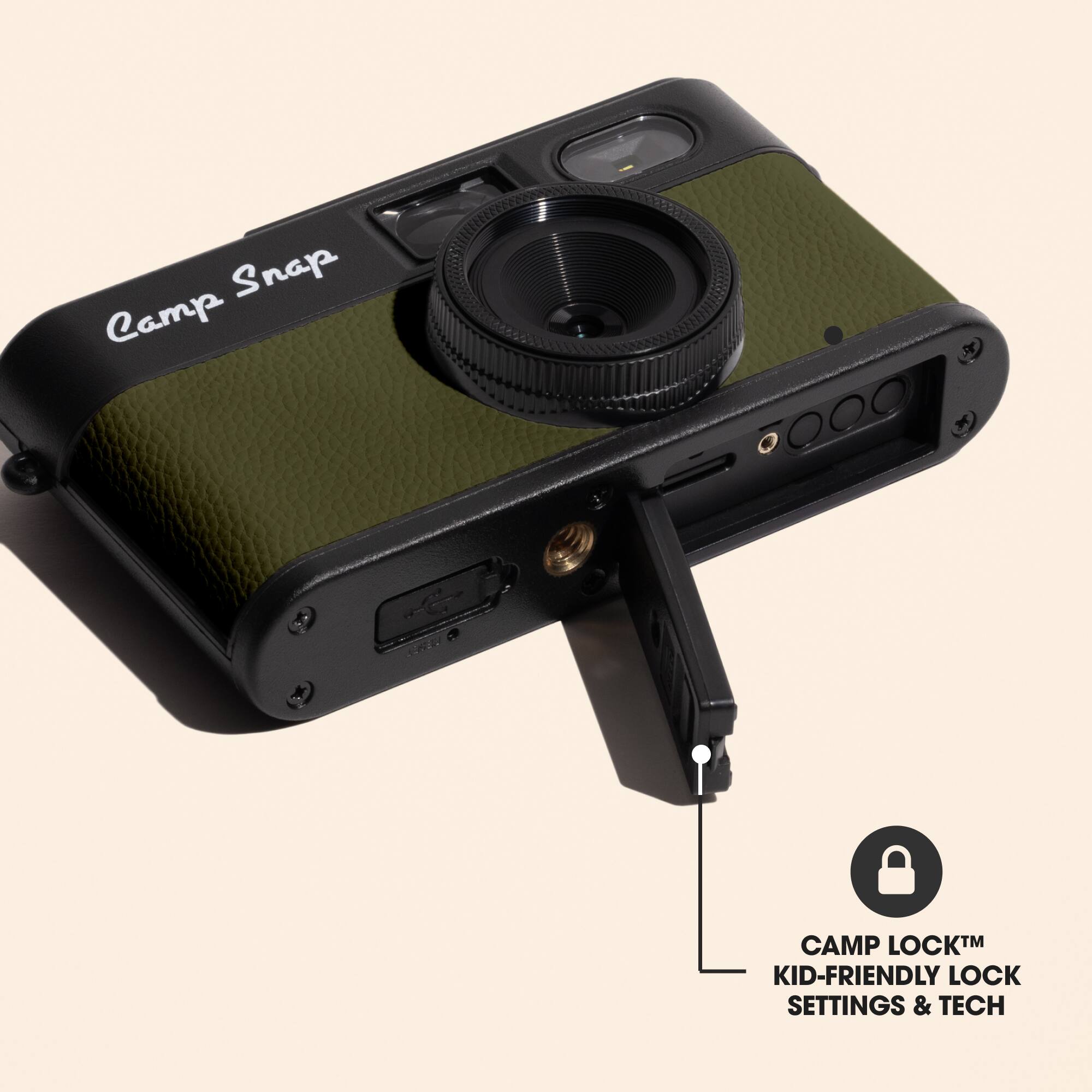Camp Snap

CAMP LOCK™ KID-FRIENDLY LOCK SETTINGS & TECH