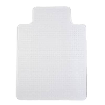 Front. Staples - Carpet Chair Mat with Lip, 36" x 48'', Medium-Pile - Clear.