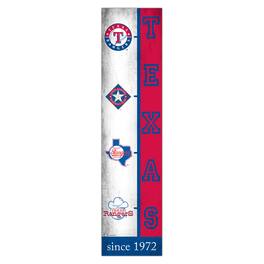 Fan Creations - Texas Rangers 6" x 24" Progression Wood Sign - Multicolor