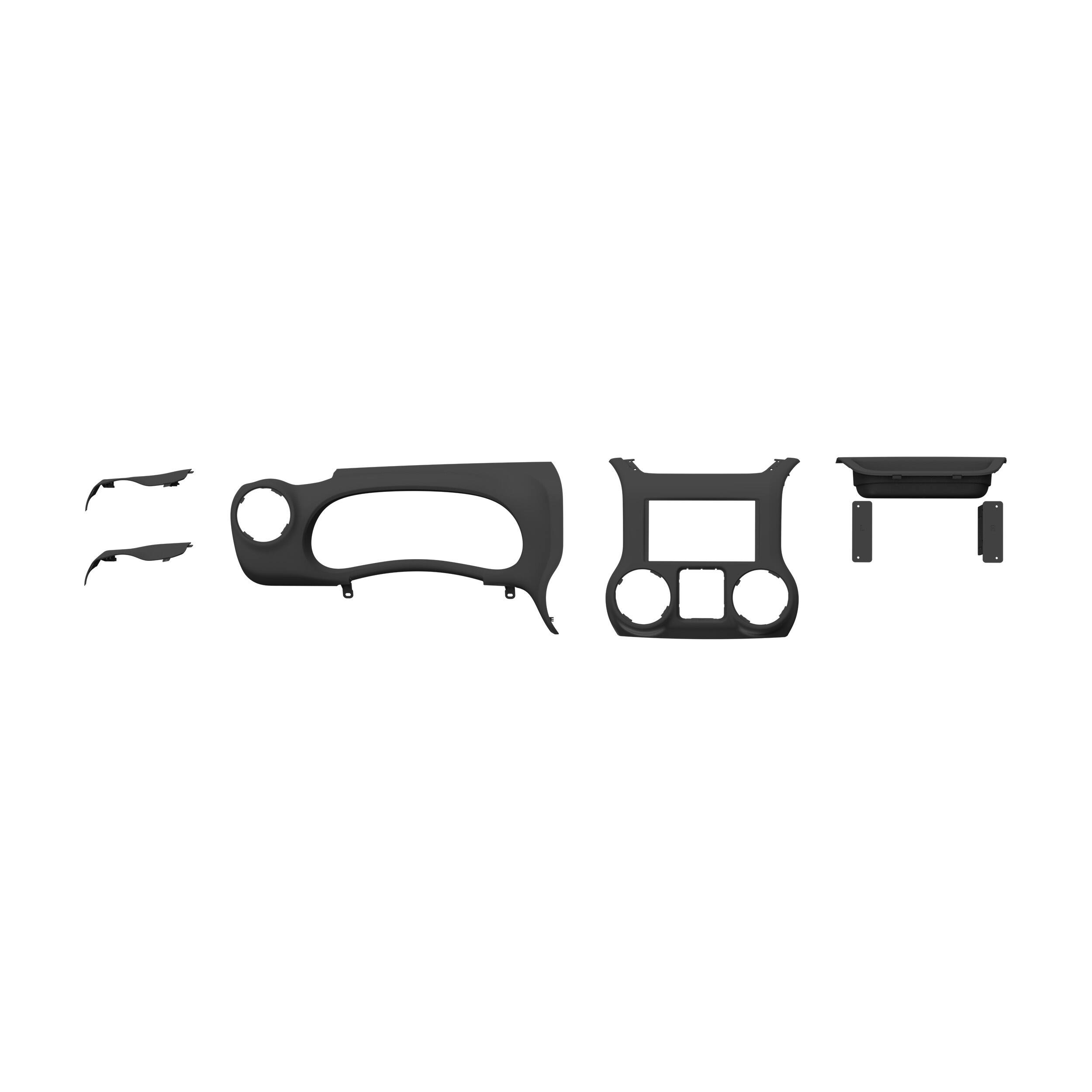 Metra - Full Dash Replacement Radio Installation Kit for 2011–2018 Jeep Wrangler JK Vehicles - Black