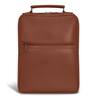 Front. Champs - Onyx Collection - Leather Compact Laptop Backpack - Brown.
