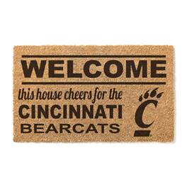 Jardine - Cincinnati Bearcats 18" x 30" Welcome Doormat - Brown