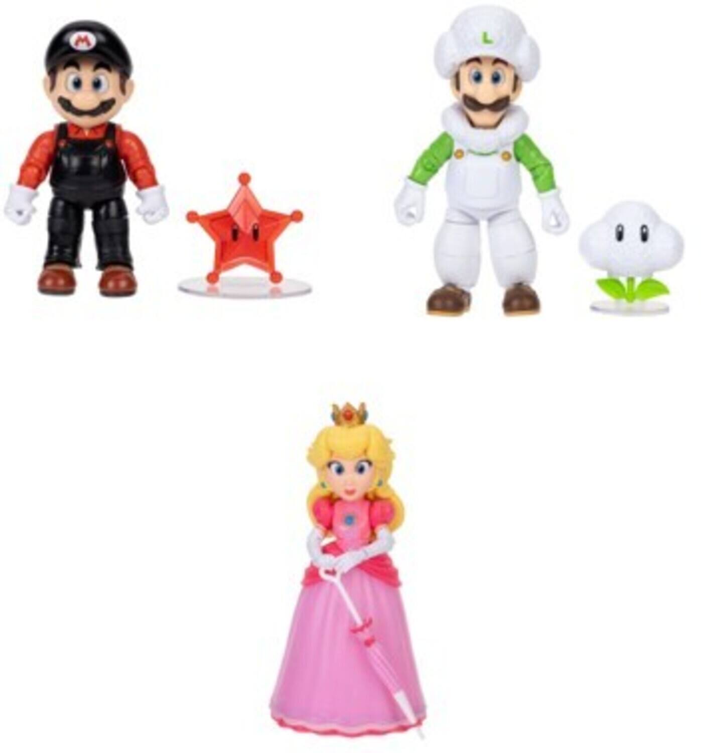 Super Mario Galaxy Movie - 5 inch Figure with Accessory 6ct Wave 2 Assortment - COLLECTIBLES