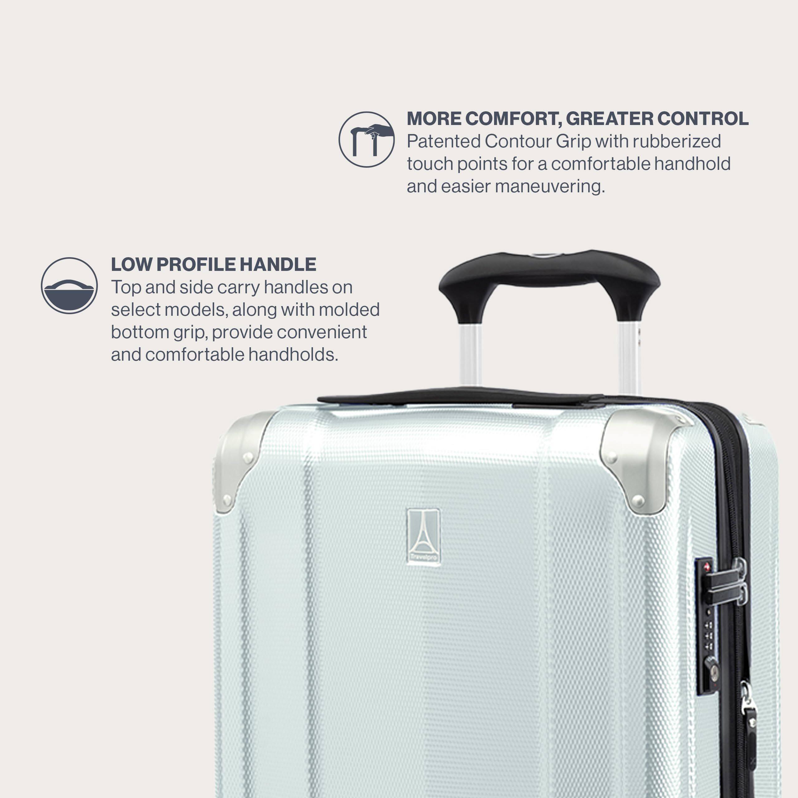 MORE COMFORT, GREATER CONTROL  
Patented Contour Grip with rubberized touch points for a comfortable handhold and easier maneuvering.  

LOW PROFILE HANDLE  
Top and side carry handles on select models, along with molded bottom grip, provide convenient and comfortable handholds.