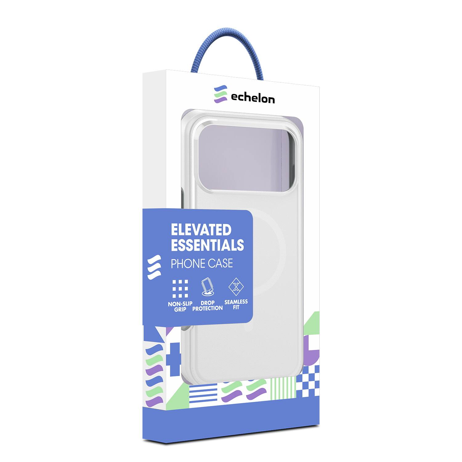 Echelon  
ELEVATED ESSENTIALS  
PHONE CASE  
NON-SLIP  
DROP PROTECTION  
SEAMLESS FIT