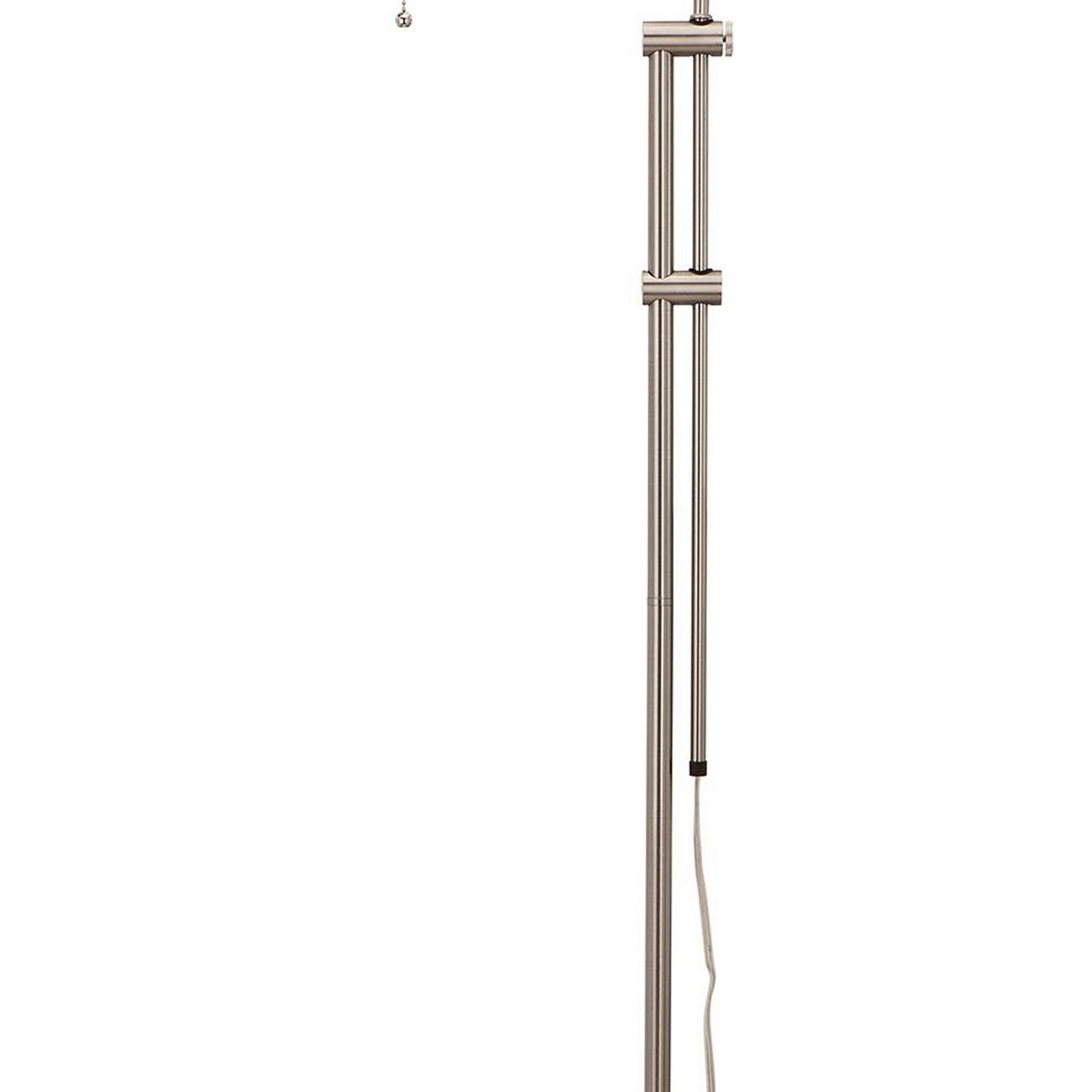 Left. Manhattan Lane - Metal Rectangular Floor Lamp with Adjustable Pole.
