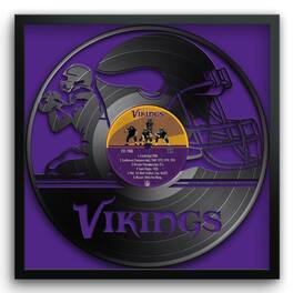 Sporticulture - Minnesota Vikings Framed 13" x 13" Vinyl Record Art Print - Purple