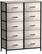 Front. Sorbus - Sorbus Dresser with 10 Drawers - Storage Unit Organizer Chest for Clothes - Bedroom, Room, Nursery, & Closet - Rustic beige.