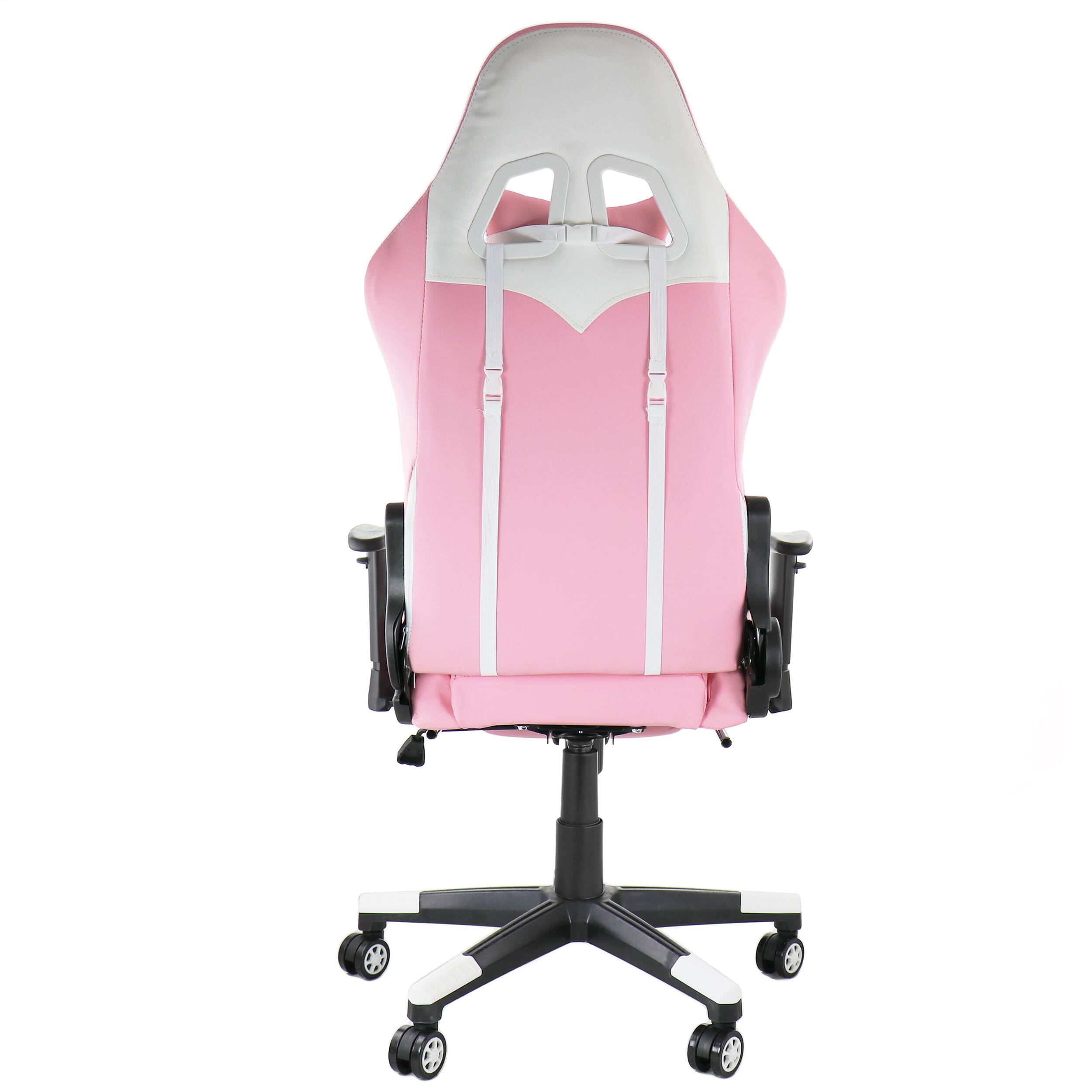 Gamefitz Gaming Chair in Pink and White Multi Color