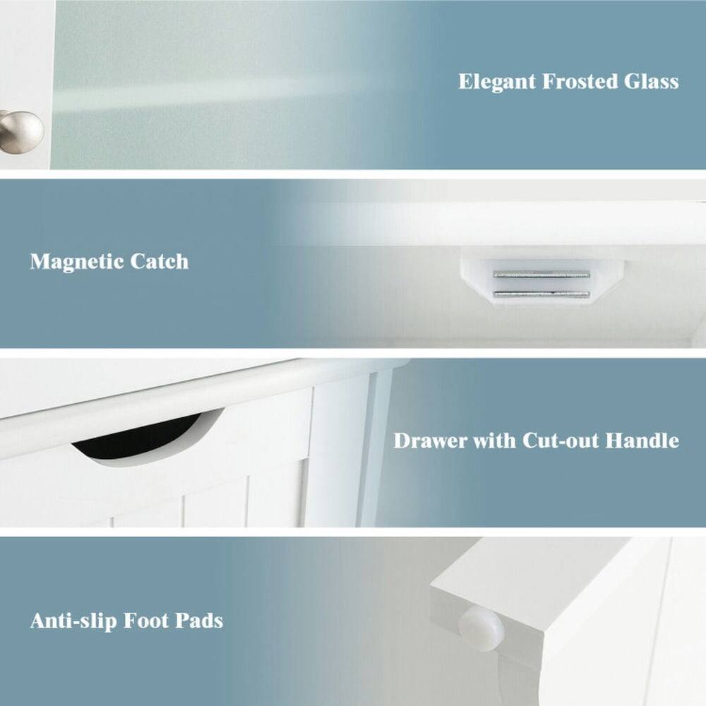 Elegant Frosted Glass Magnetic Catch Drawer with Cut-out Handle Anti-slip Foot Pads

- Magnetic Catch
- Elegant Frosted Glass
- Drawer with Cut-out Handle
- Anti-slip Foot Pads