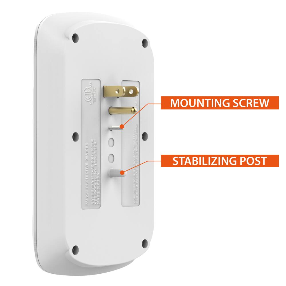 SURGE PROTECTIVE DEVICES CO1Z 0ES 0 OTUGTVE SURGE LEEVAC RATING: 1250VAC/10KA/3s

MOUNTING SCREW
STABILIZING POST