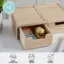 Martha Stewart Natural Paulownia Wood Removable Drawers Elegant and Smooth