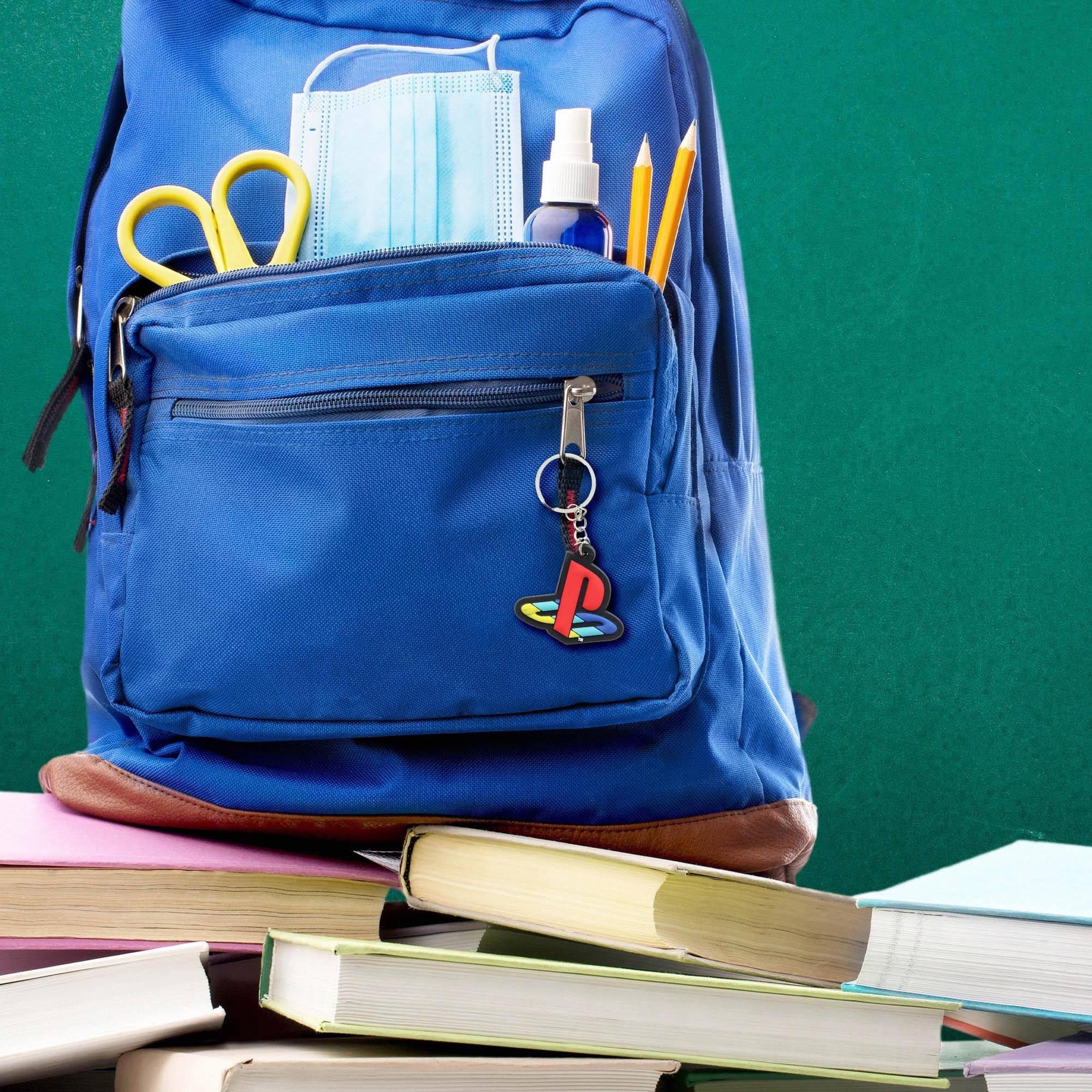 Alt View 1. Sony - PlayStation Logo PVC Rubber Keyring - Multi-Color.