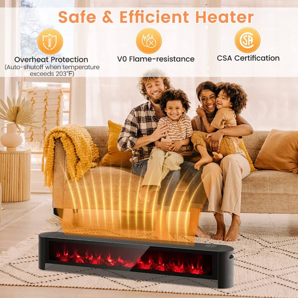 Safe & Efficient Heater

- Overheat Protection (Auto-shutoff when temperature exceeds 203°F)
- V0 Flame-resistance
- CSA Certification