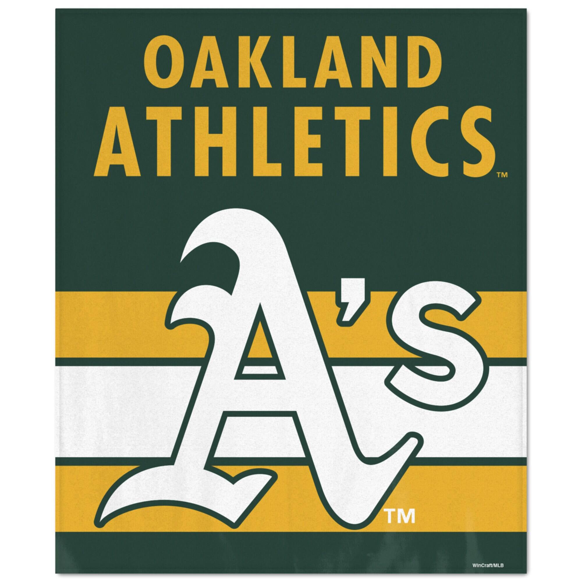 WinCraft - Oakland Athletics Ultra Plush 50" x 60" Throw Blanket - Multicolor