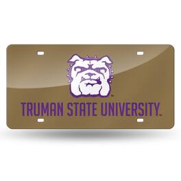 Rico Industries - Truman State Bulldogs Gold Mirrored Laser Cut License Plate Laser Tag - Multi