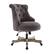 Front. Linon Home Décor - Leather Massage Task Chair - Charcoal Gray.