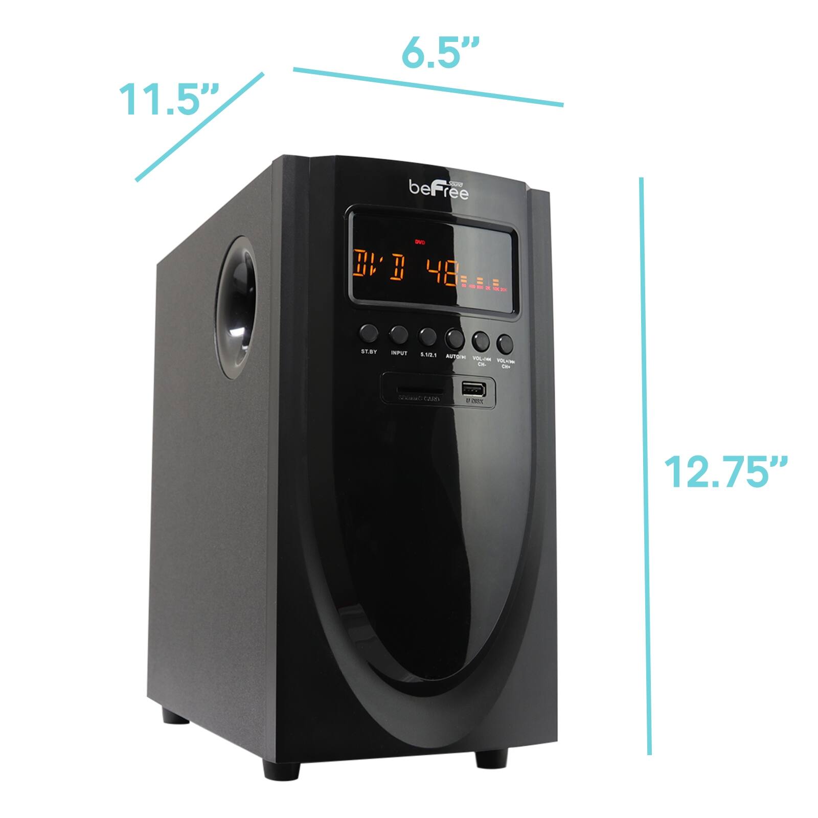 beFree, 11.5", 6.5", 12.75"