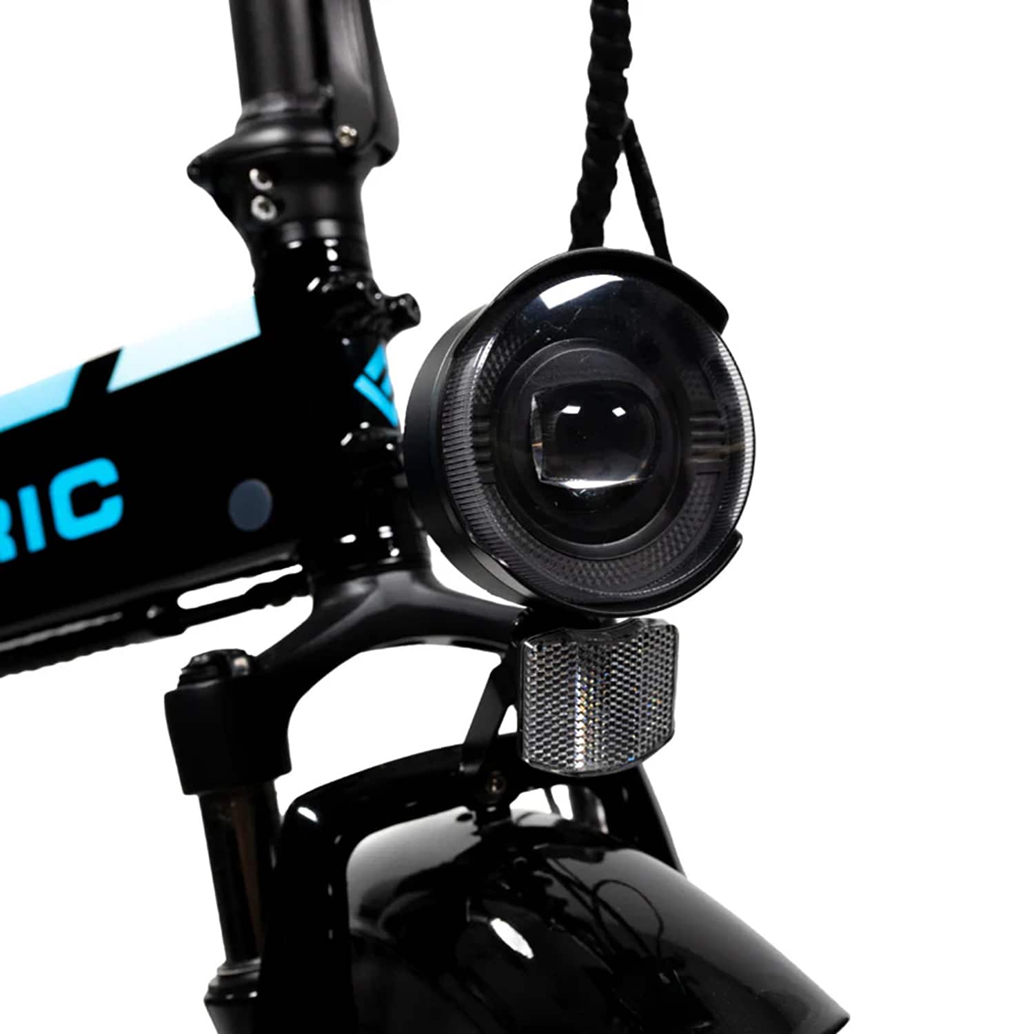 Angle. Lectric eBikes - Elite Headlight Powered by eBike Battery & Compatible with All Lectric eBikes - Black.