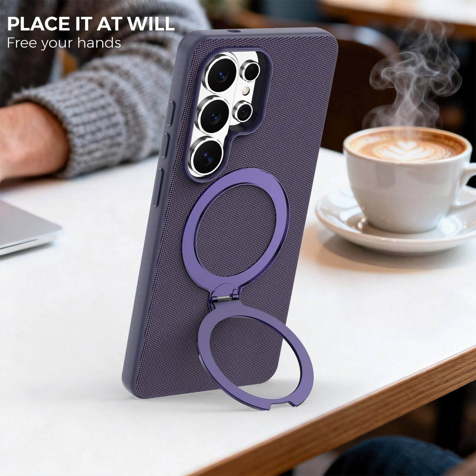PLACE IT AT WILL  
Free your hands