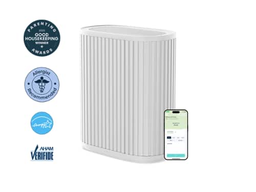 The Windmill Air Purifier Max, Smart 3-in-1, Ultra-Quiet, Medical Grade HEPA, Large Rooms up to 1950 Sq Ft - White