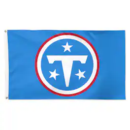 WinCraft - Tennessee Titans Single-Sided Deluxe 3' x 5' Primary Logo Flag - Multicolor