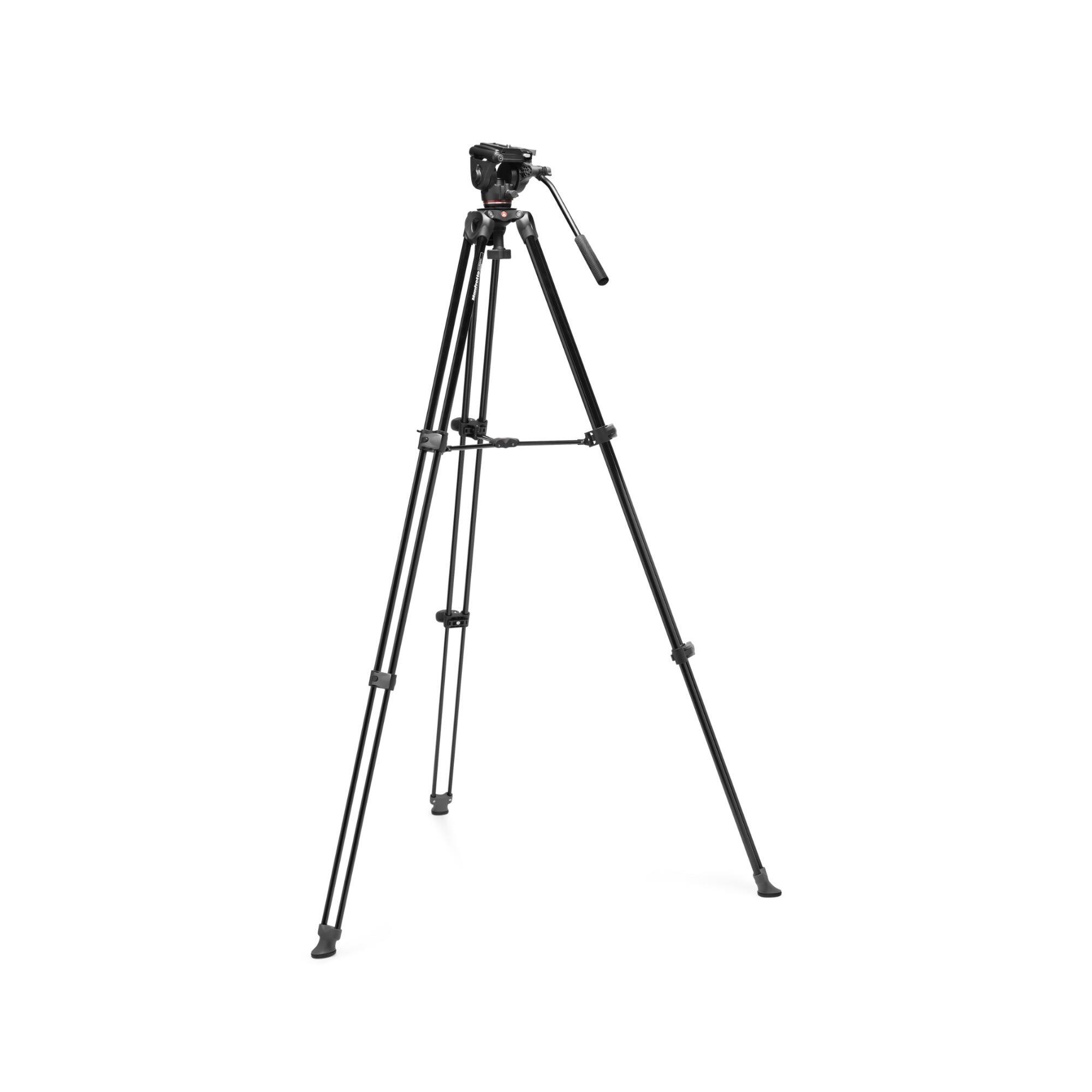 Angle. Manfrotto - Manfrotto MVK500XAM Tripod System with 500X Fluid Head for Cameras (Black).