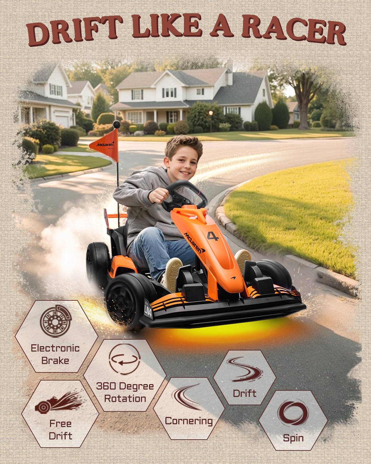 DRIFT LIKE A RACER

McLaren 4

UMA Electronic Brake
360 Degree Rotation
Drift
Free Drift
Cornering
Spin